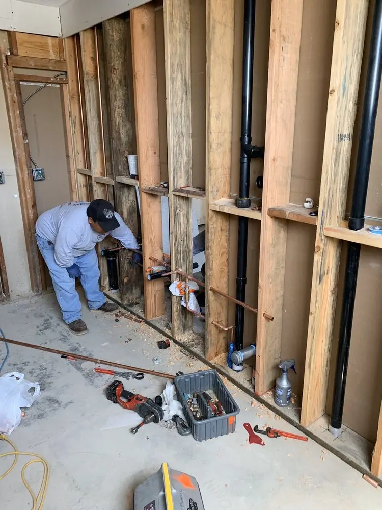 Commercial rough-in plumbing for Gas Line Repair in Colony Village